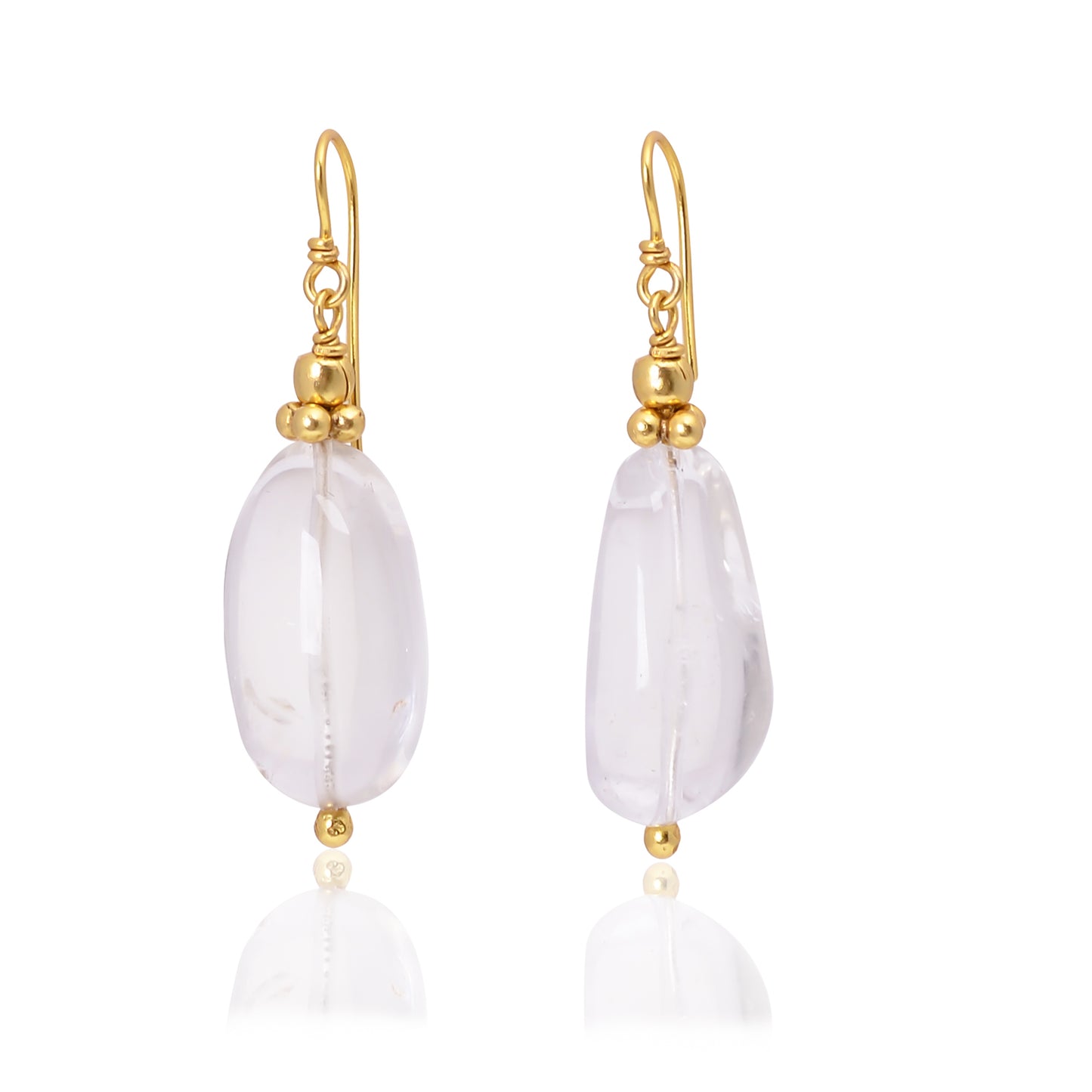 Silver Gold Plated Crystal Earring