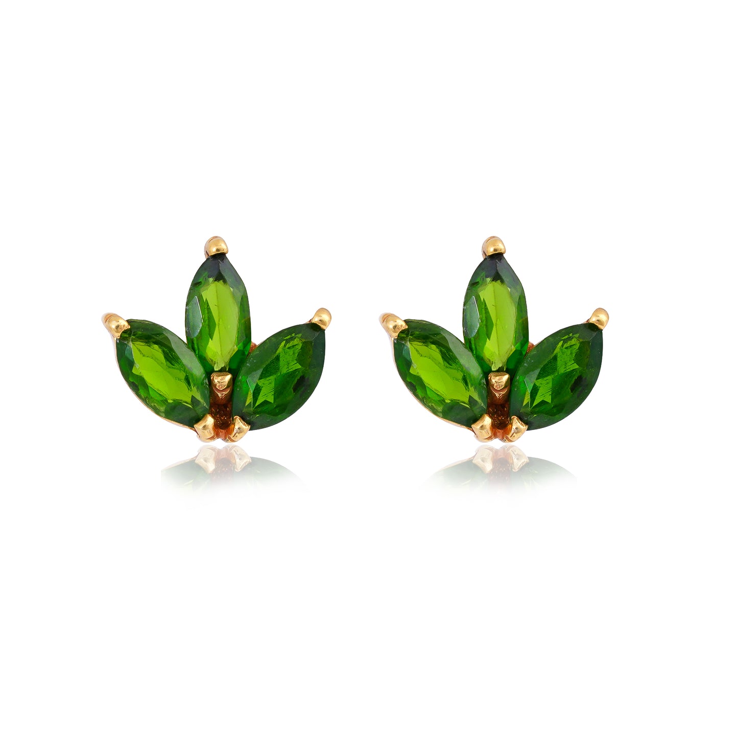Buy Handmade Silver Gold Plated Green Tourmaline