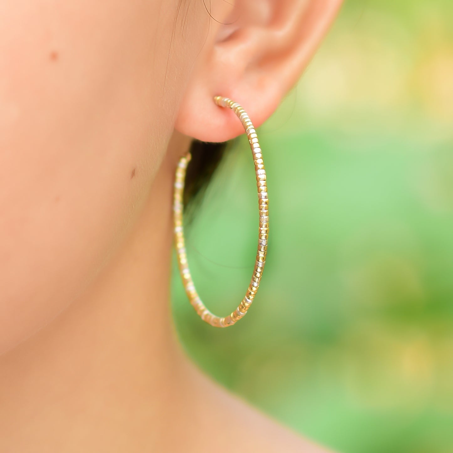 Buy Handmade Silver Gold Plated Washer Hoop