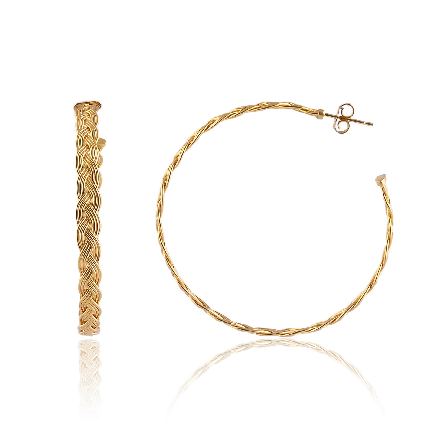 Buy Handmade Silver Gold Plated Hair Plate Earring