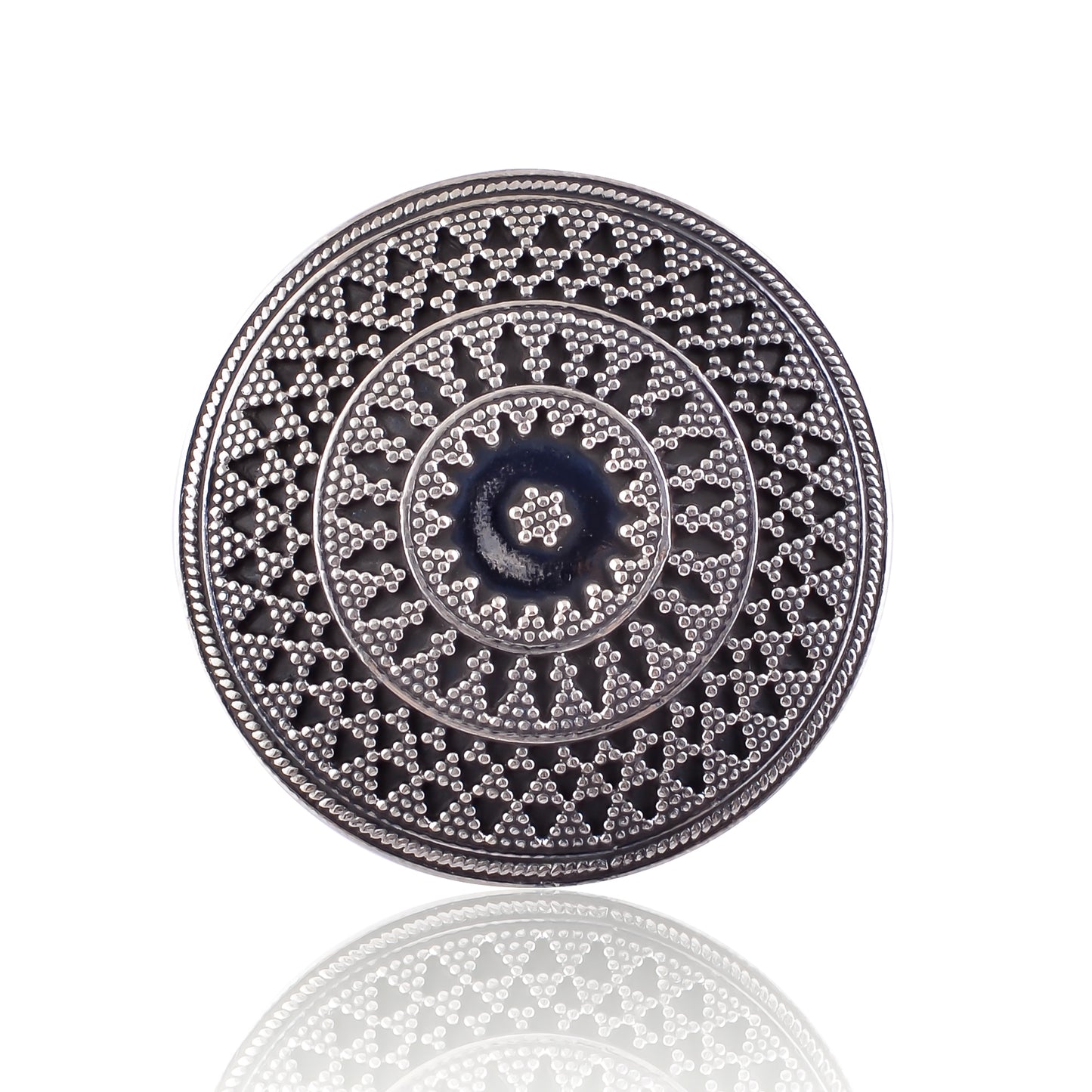 Buy Handcrafted Silver Oxidised Ring