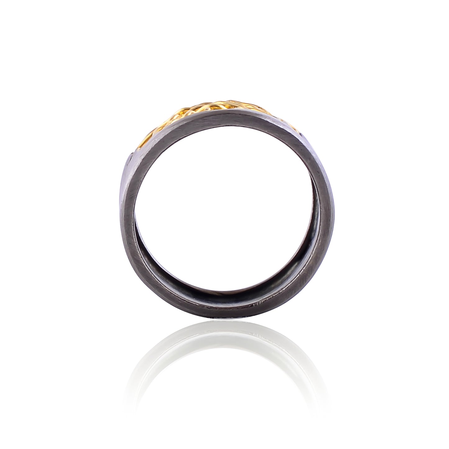 Buy Designer Handcrafted Silver Gold Black Plated Wire Wrap Ring