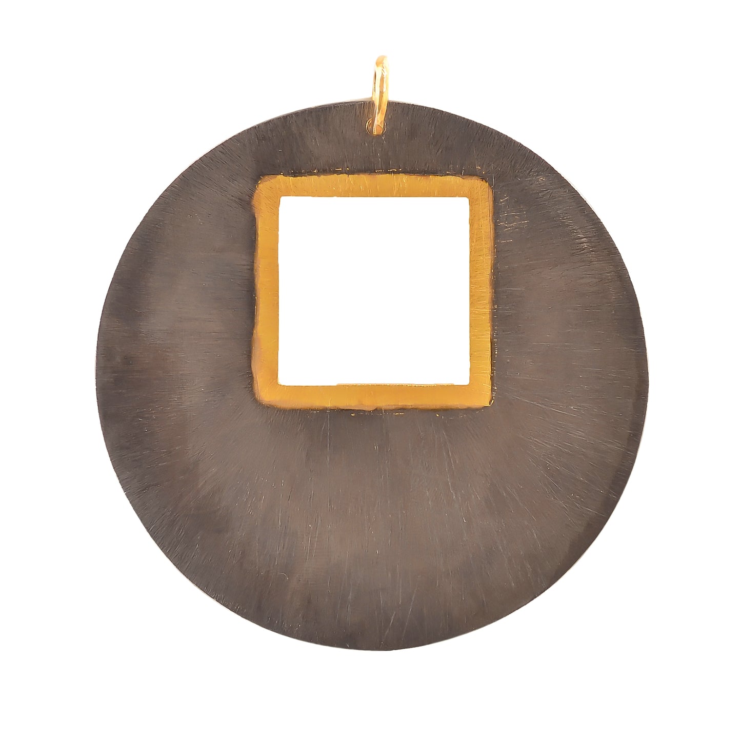Buy Indian Handmade Silver Black Gold Plated Round Sheet Pendant