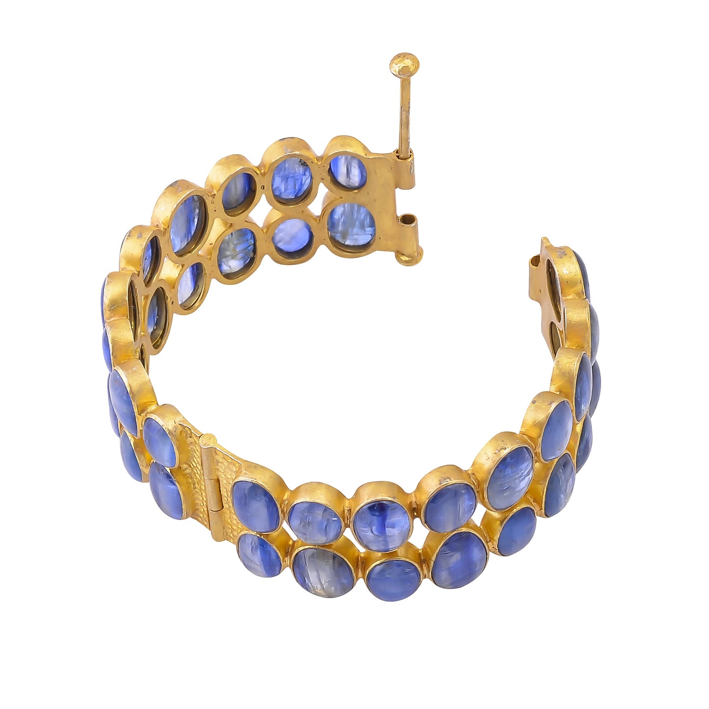 Buy Luxury Handmade Silver Gold Plated Kynite 2line Bangle