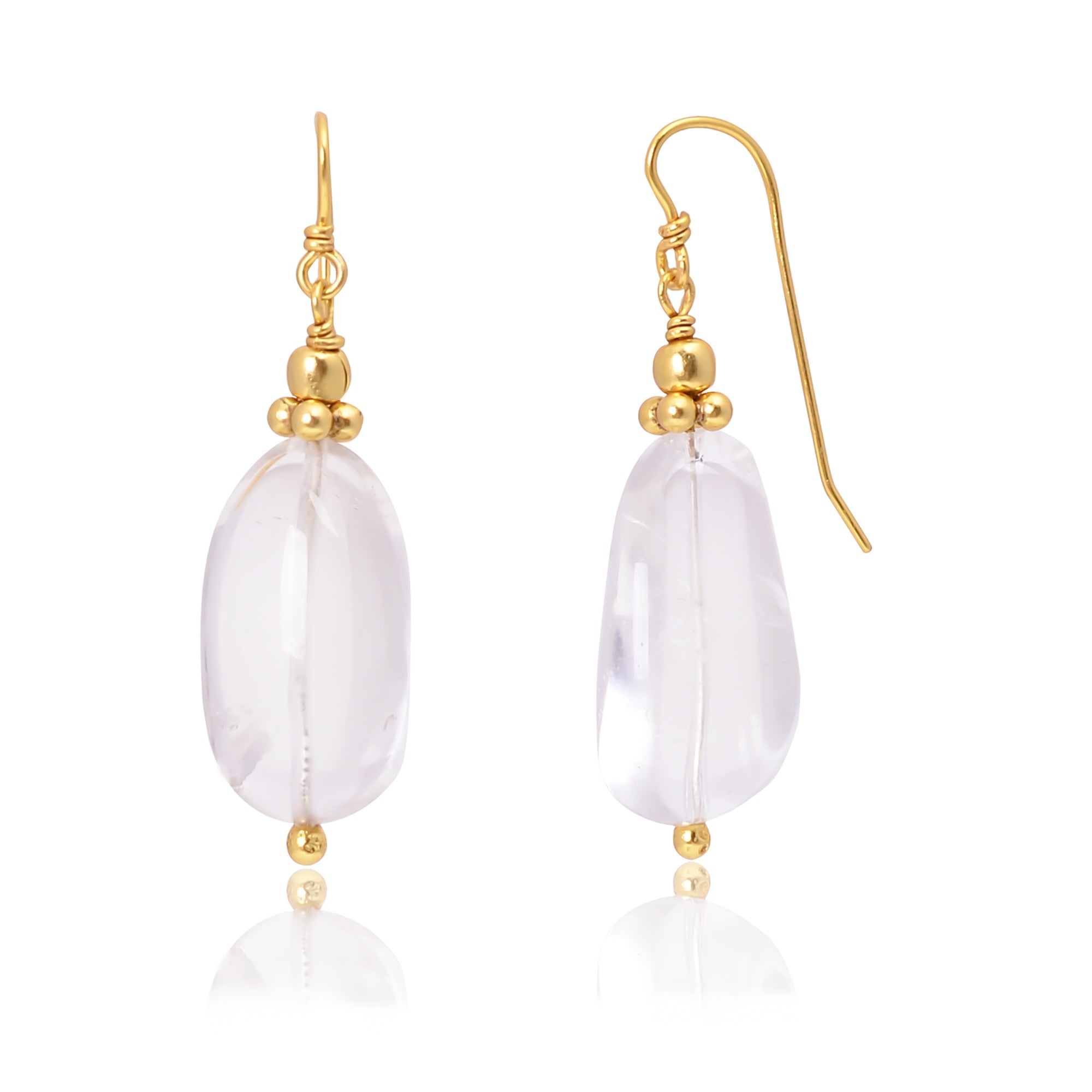 Silver Gold Plated Crystal Earring