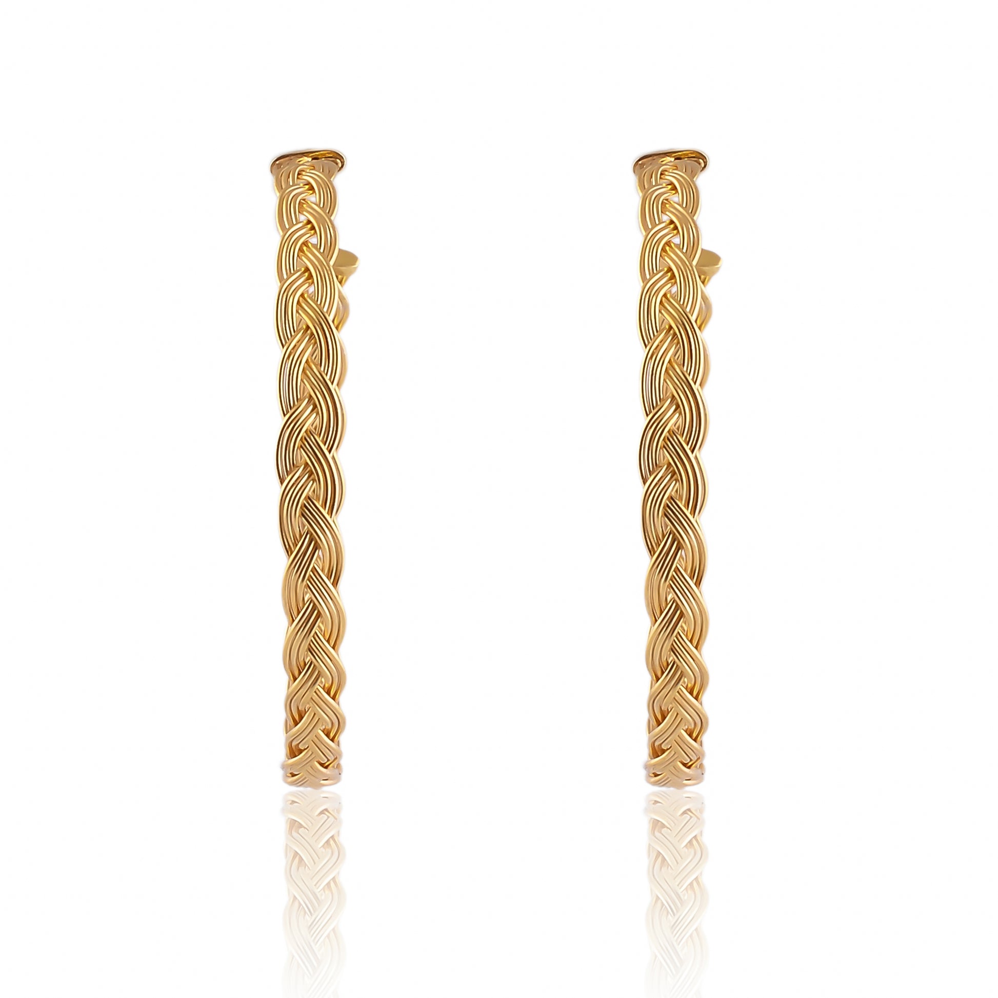 Buy Handmade Silver Gold Plated Hair Plate Earring