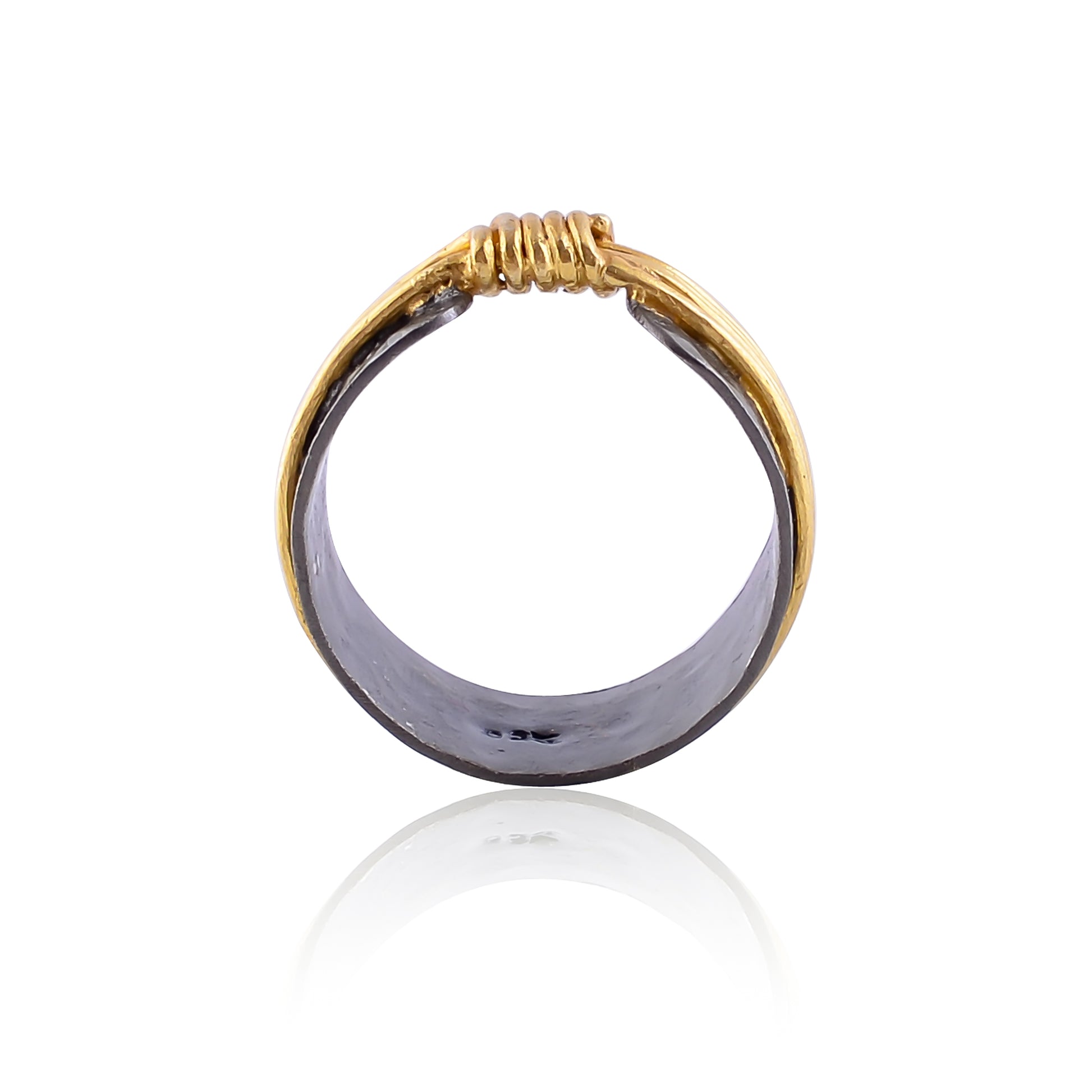 Buy High Quality Handcrafted  Silver Gold Black Plated Band