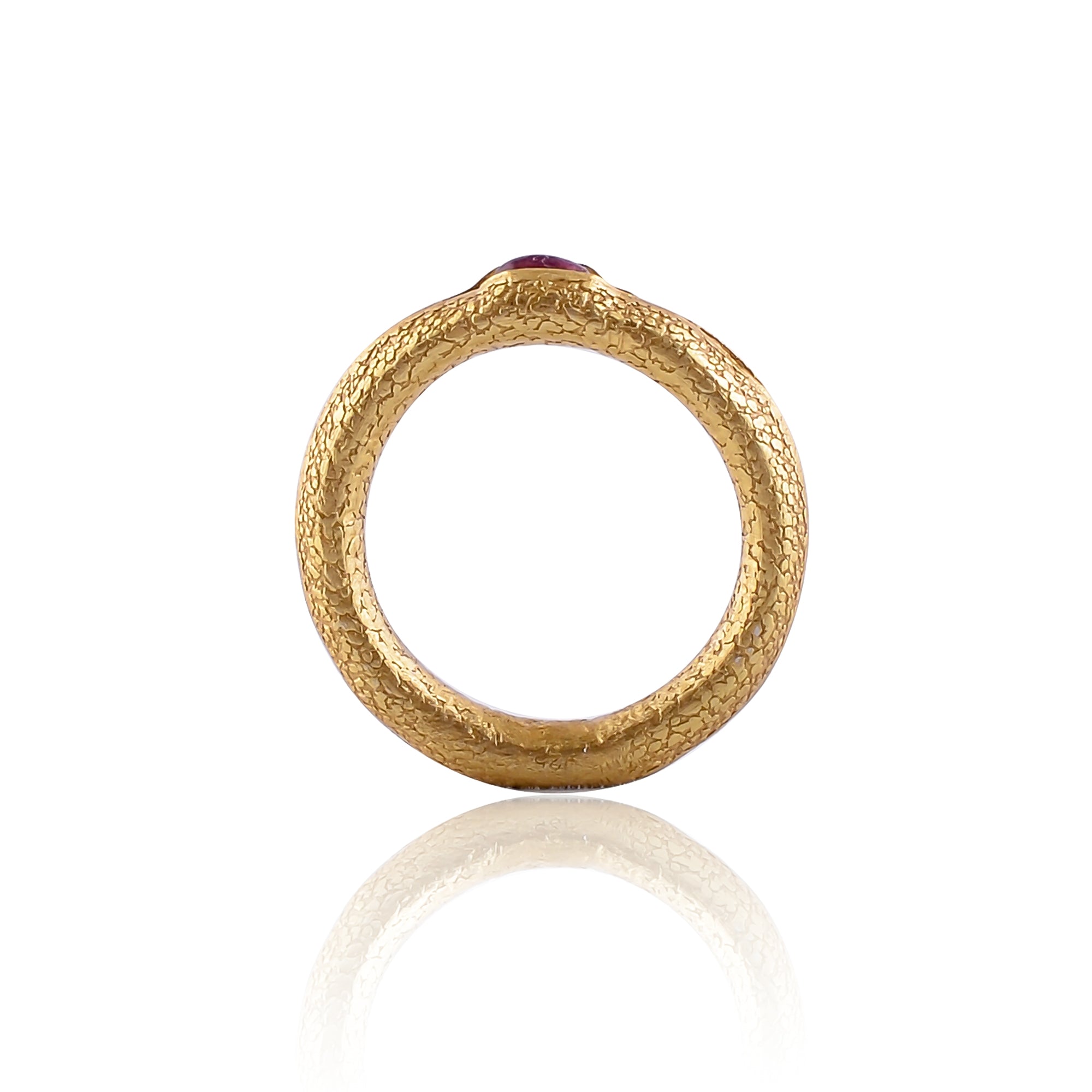 Buy Indian Handcrafted Silver Gold Plated Pink Tourmaline Ring
