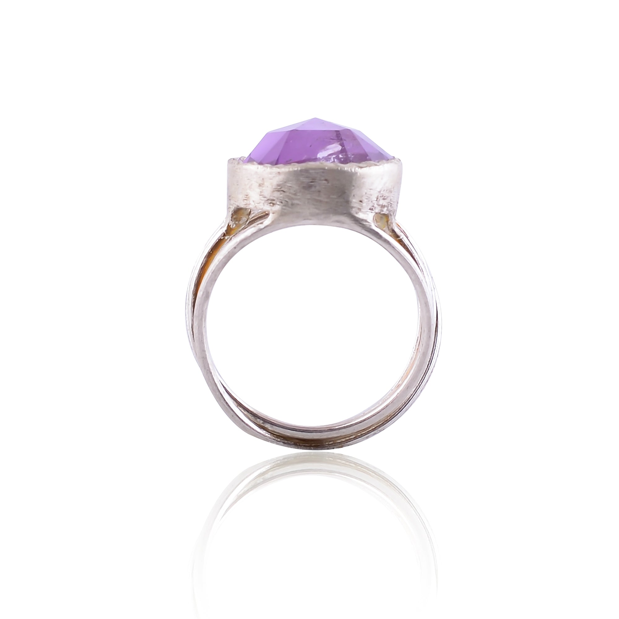 Buy Buy Designer Handmade Silver Amethyst Ring