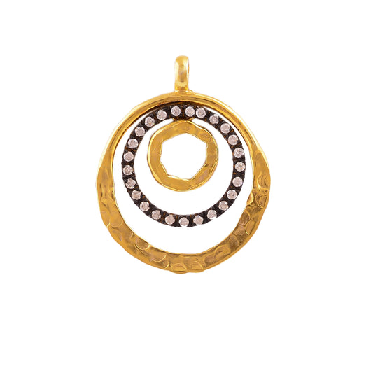 Buy Handmade Silver Gold Plated Zircon Pendant