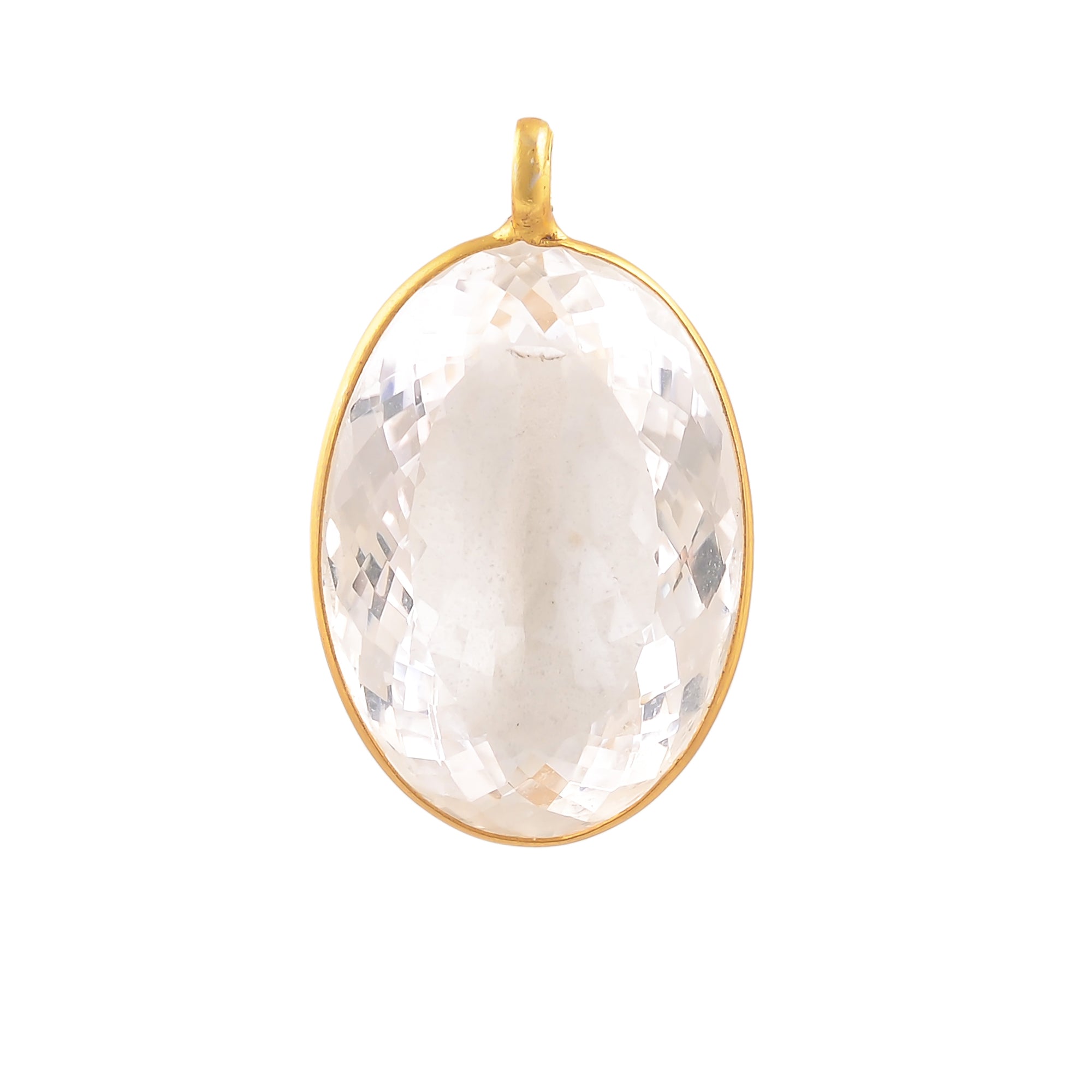 Buy Handmade Silver Gold Plated Crystal Pendant