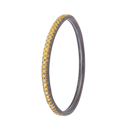 Buy Indian Handcrafted Silver Gold/black Plated Diamond Bangle